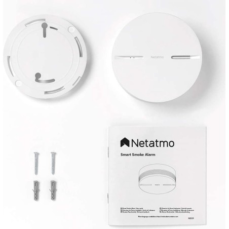 Netatmo Smart Smoke Alarm - Reliable Fire Safety Sensor in White | Model 3700730502269